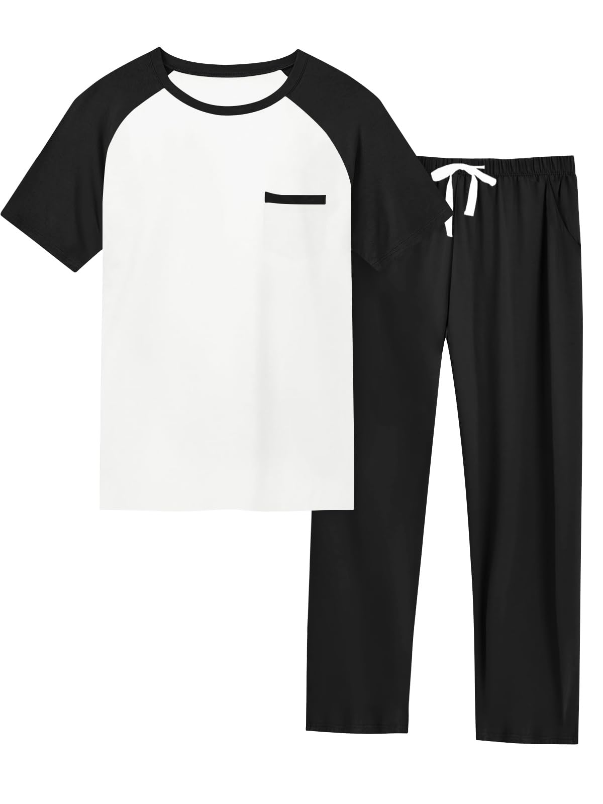 Boys 2 Piece Outfits Kids Short Sleeve Raglan T Shirts and Elastic Waist Pants Clothing Sets