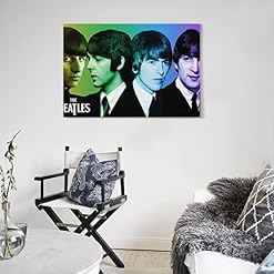 Poster décoratif sur toile du groupe Beatles – Impression sur toile – Décoration murale moderne pour chambre à coucher… - Les Beatles, Paul McCartney, John Lennon, RIngo Starr, George Harrison Poster décoratif sur toile du groupe Beatles - Impression sur toile - Décoration murale moderne pour chambre à coucher… – Image 5