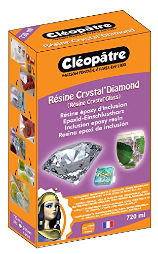 Cléopâtre - LCC19-720 - Résine Epoxy Crystal'Diamond - Coffret de Résine pour Verre crystal - 720 ml, Transparent