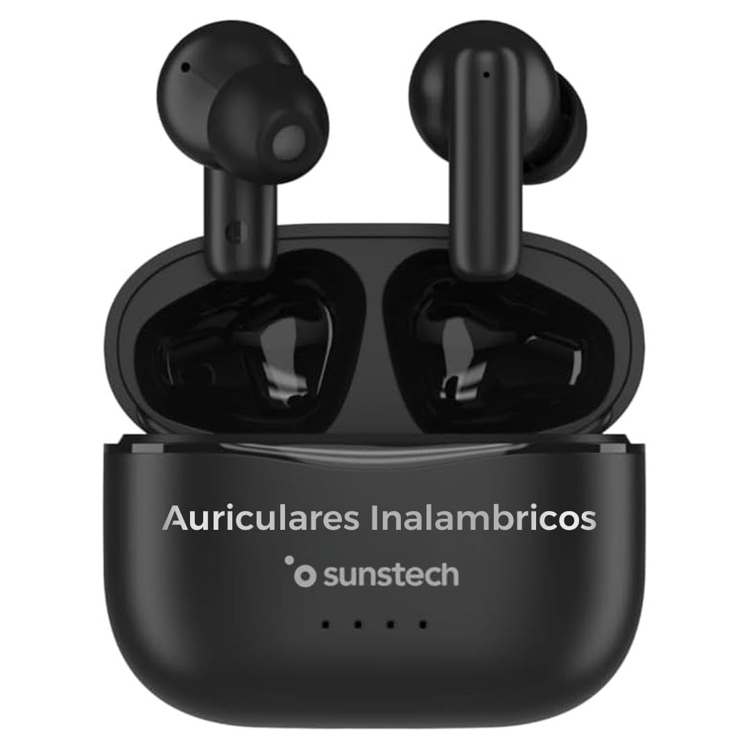 AURICULARES BLUETOOHT SUNSTECH WAVEPODSONE USB-C NEGRO - miniatura 4