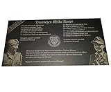  Unbekannt Edle Andenken Schiefertafel Afrikakorps zu Ehren der Treuen Wehrmacht Soldaten