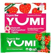 Yumi Organic Toddler Snack Bars (30 Count), Gluten-Free, No Added Sugar, 7+ Vegetables, Soft-Bake...