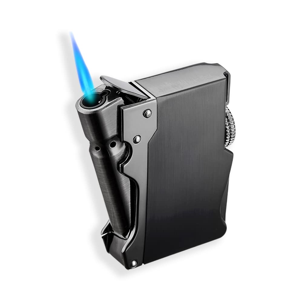 Sponsored Ad - Torch Lighter, Cool, Unique Design, Inflatable and Adjustable, Butane Lighter, Men's Gift (Butane Not Included) (Black)