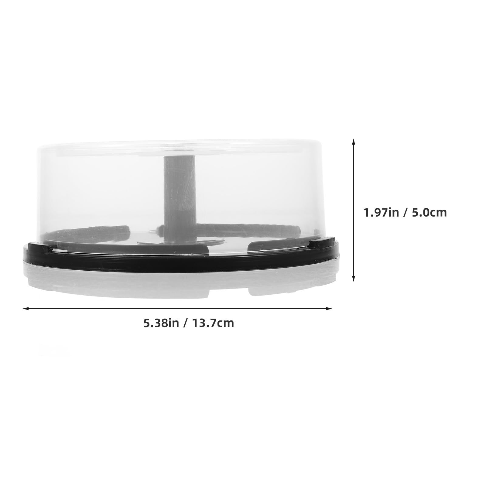 Holibanna Contenedor de Almacenamiento de Dvd de Plástico Negro para 25 Discos Cd, Diseño Ligero y Capacidad Grande para Organizar y Transportar en Casa