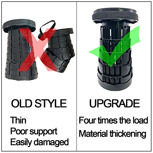 ZGDFSM Banco retrátil portátil atualizado para aumentar o peso da carga, banqueta telescópica portát