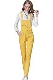 yellow dungarees womens