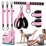 MEDETAYI Pedal Resistance Band, 40/50/60 lbs with Handles & Ankle Straps