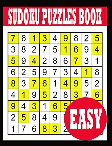Sudoku Puzzle Book: Easy Sudoku Puzzle Book including Instructions and answer keys - Sudoku Puzzle Book for Adults