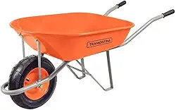 Tramontina Carrinho De Mão, Caçamba Metálica Extrafunda, 80l Braço metálico