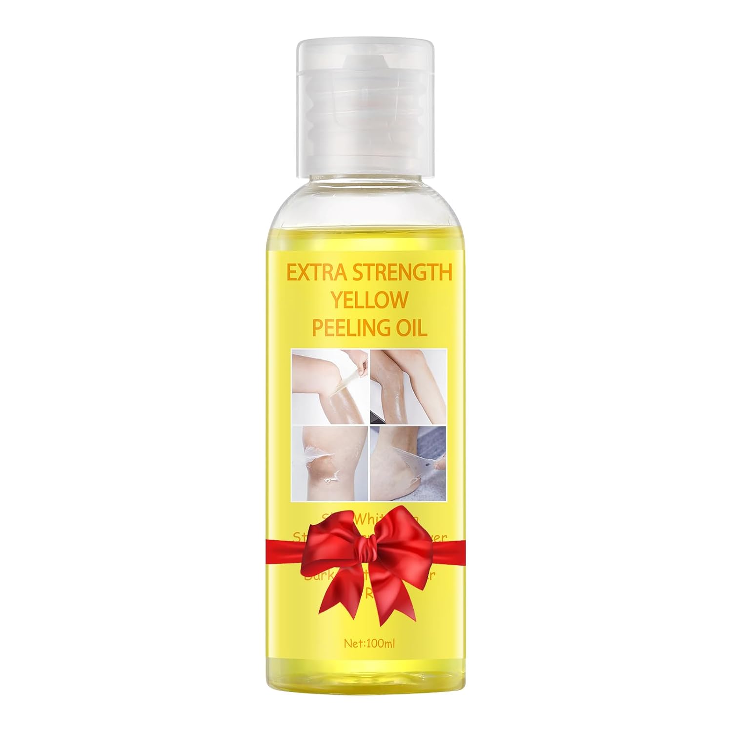 Yellow Peeling Oil for Dark Skin - Exfoliating Body Oil
