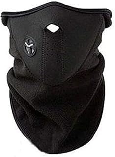 Motorcycle Design winter Neck Gaiter, Black, Moisture-Wicking