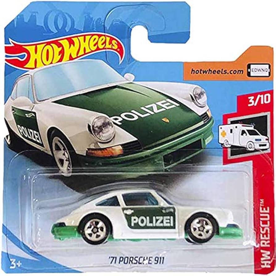 ミニカー HW '71 PORSCHE 911 CHARITY CAR Hot Wheels '71 Porsche 911 HW Rescue 122/250 krótka karta