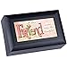 Cottage Garden Friend Petite Black Music Box Plays Wonderful World
