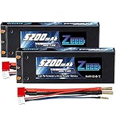 Zeee 3S Lipo 7200mAh 11,1V 120C avec Prise XT90 Hardcase RC Batterie pour véhicules à échelle 1/8 1/10, Voiture RC, Tank, Truggy, Buggy, camions RC, Bateaux (2pcs