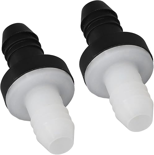 Miniatura 3 de Válvula de retención de 38 pulgadas, mini válvula de retención de plástico de grado alimenticio de 2 piezas que evita el reflujo de líquido para