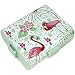 COM-FOUR® Sandwichera para niños - Caja de almuerzo"Flamingo" - Fiambrera infantil de almuerzo con divisores - Caja de desayuno, 19.5 x 17.5 x 6.5 cm (01 pieza - Flamingo)