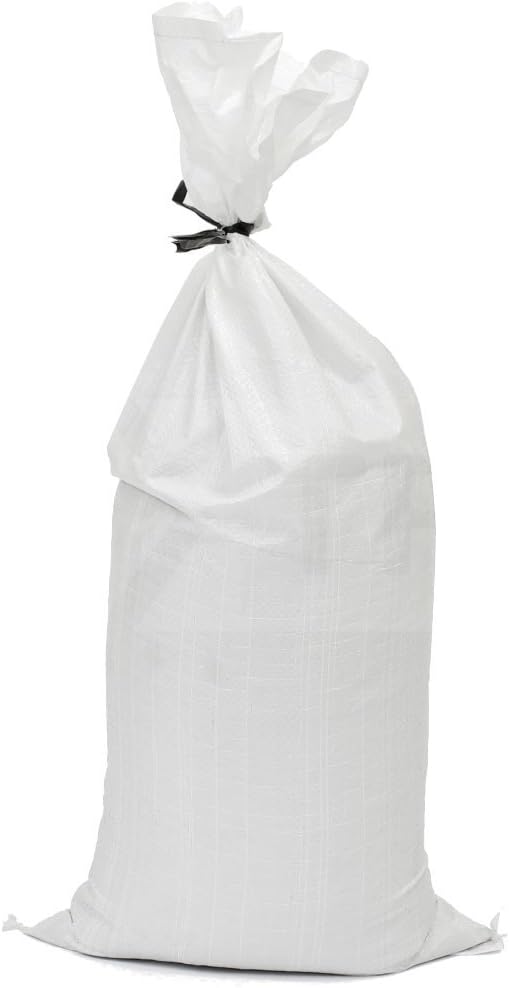 WHITE POLYPROPYLENE SANDBAGS