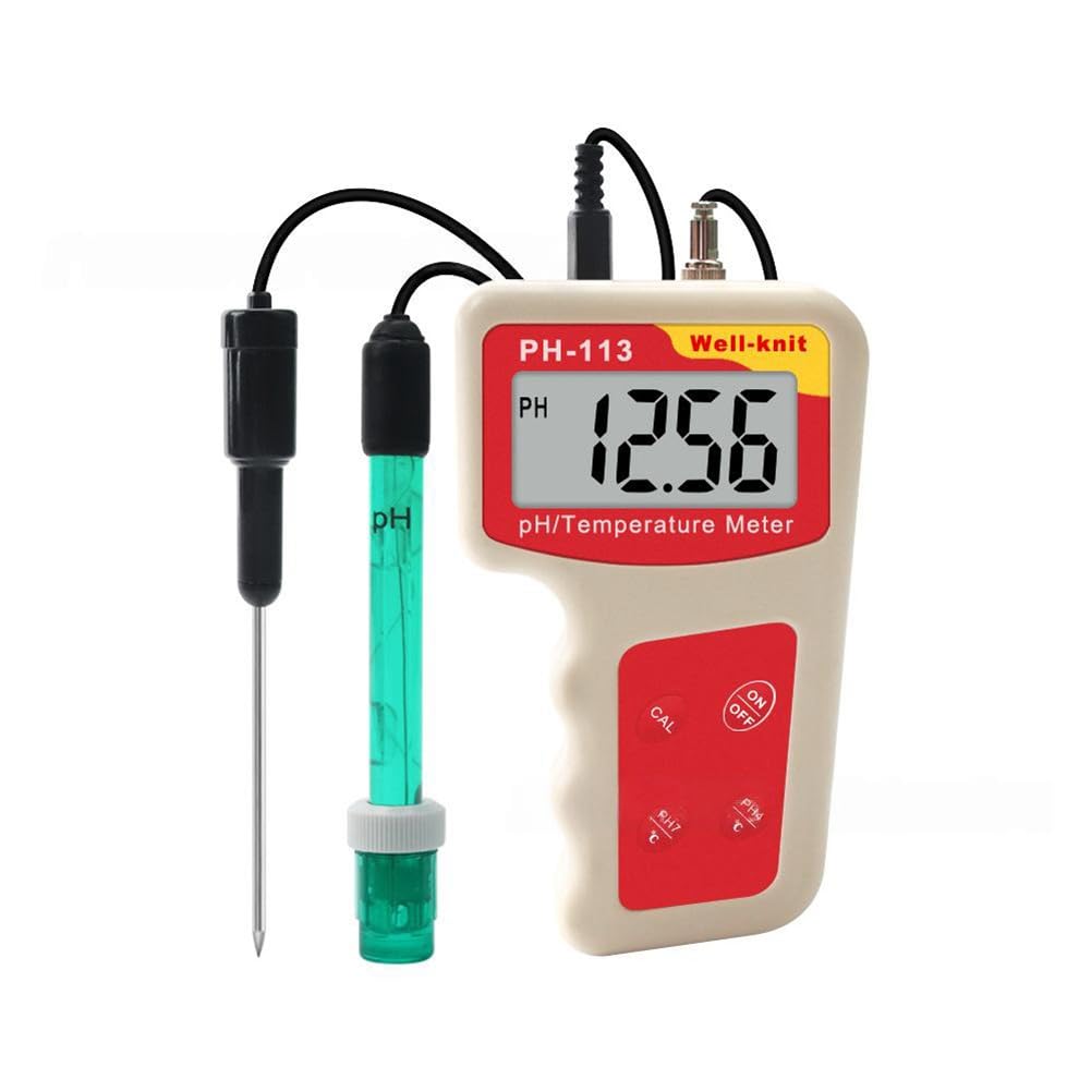 Aundhegrtt As Shown For Water Quality Monitor Digital Ph Meter With Temperature Screen Display High For Water Acidity Tester For Aquariums