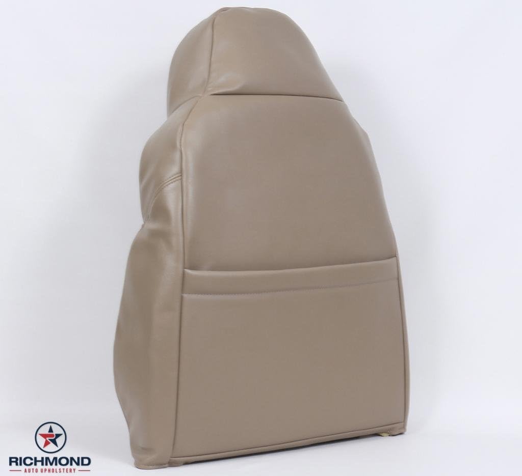 Richmond Auto Upholstery (Compatible with 2001 Ford Excursion Limited 7.3L V8 - Driver Side Replacement Leather Lean Back Cover, Tan