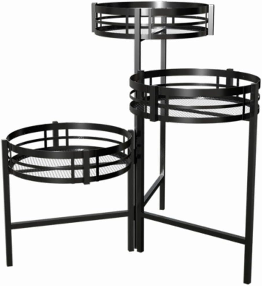 Panacea Mission 3Tier Plant Stand, Black