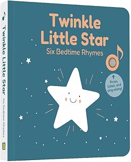 Caliâ€™s Books Twinkle Twinkle Little Star Bedtime Baby Music Book - Music Book for Babies and Toddlers with 6 Bedtime Nursery Rhymes - Sound Book for Babies and Toddlers