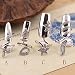 LOHOME® Fingernails Ring, Sterling Silver Nail Art Charms Women's Retro Fashion Protecting Fingernail Nail Decoration Tip Nail Finger Ring Cute Nail (A+B+C+D)