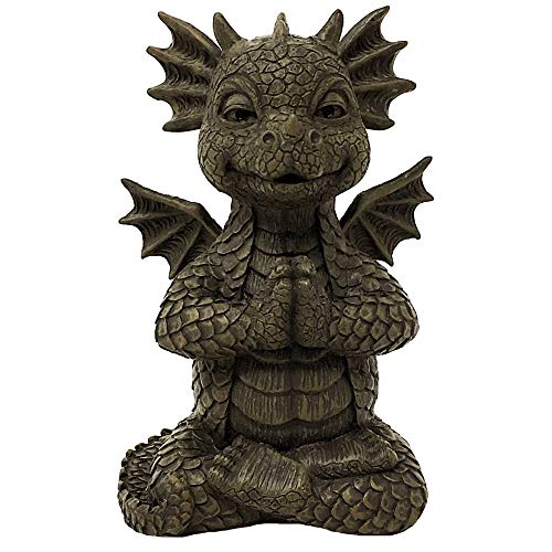 MystiCalls Yogi - Figura decorativa de dragón para interior y exterior