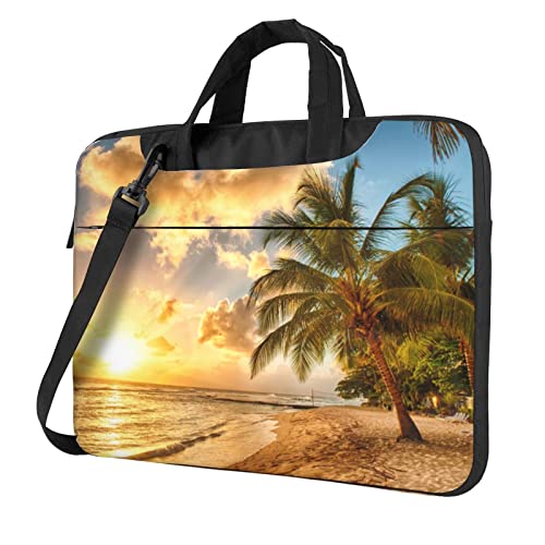 Sacoche ordinateur portable 13-15.6 pouces coucher de soleil pour les trajets