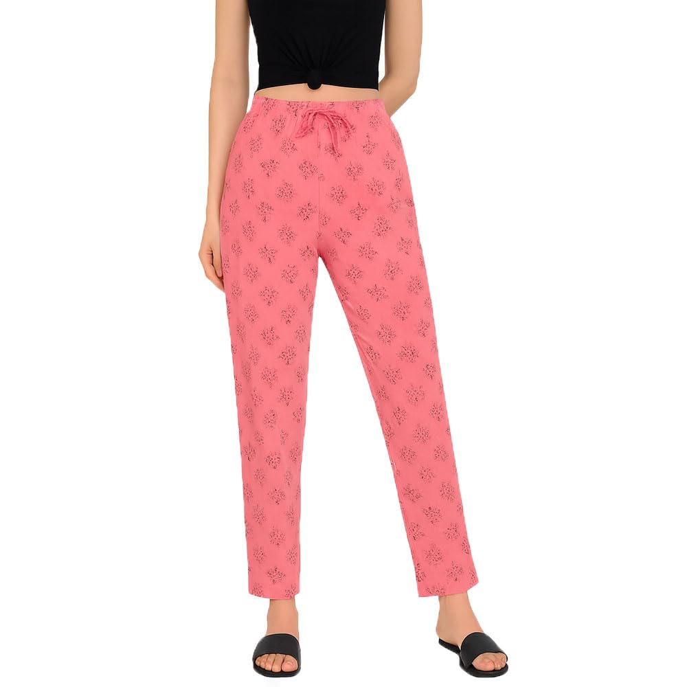 Womens Pink Pyjama Pants For Girls Single Pack-image-0