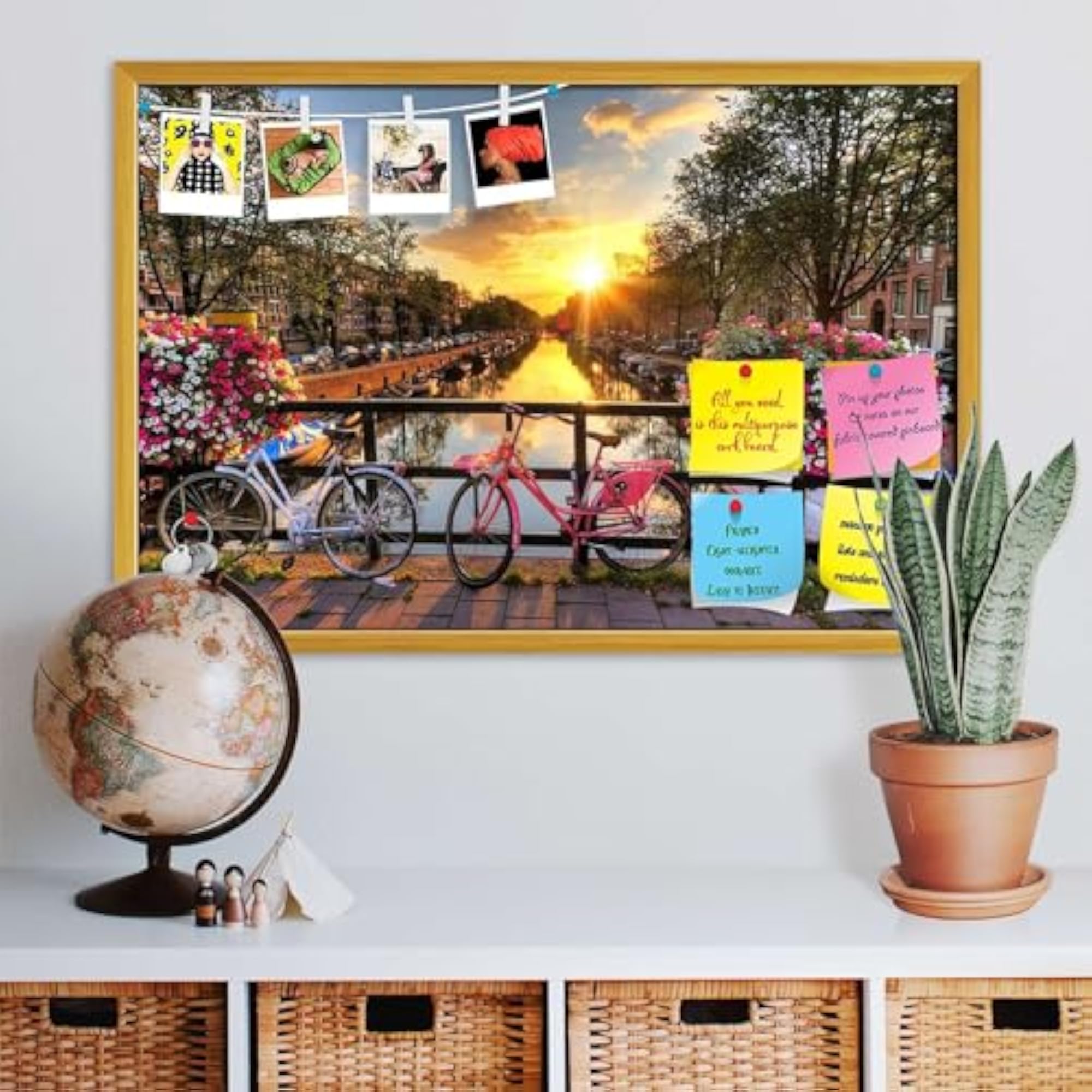Vision Soft Board Combo with Thumb Push Pins & Sticky Notes