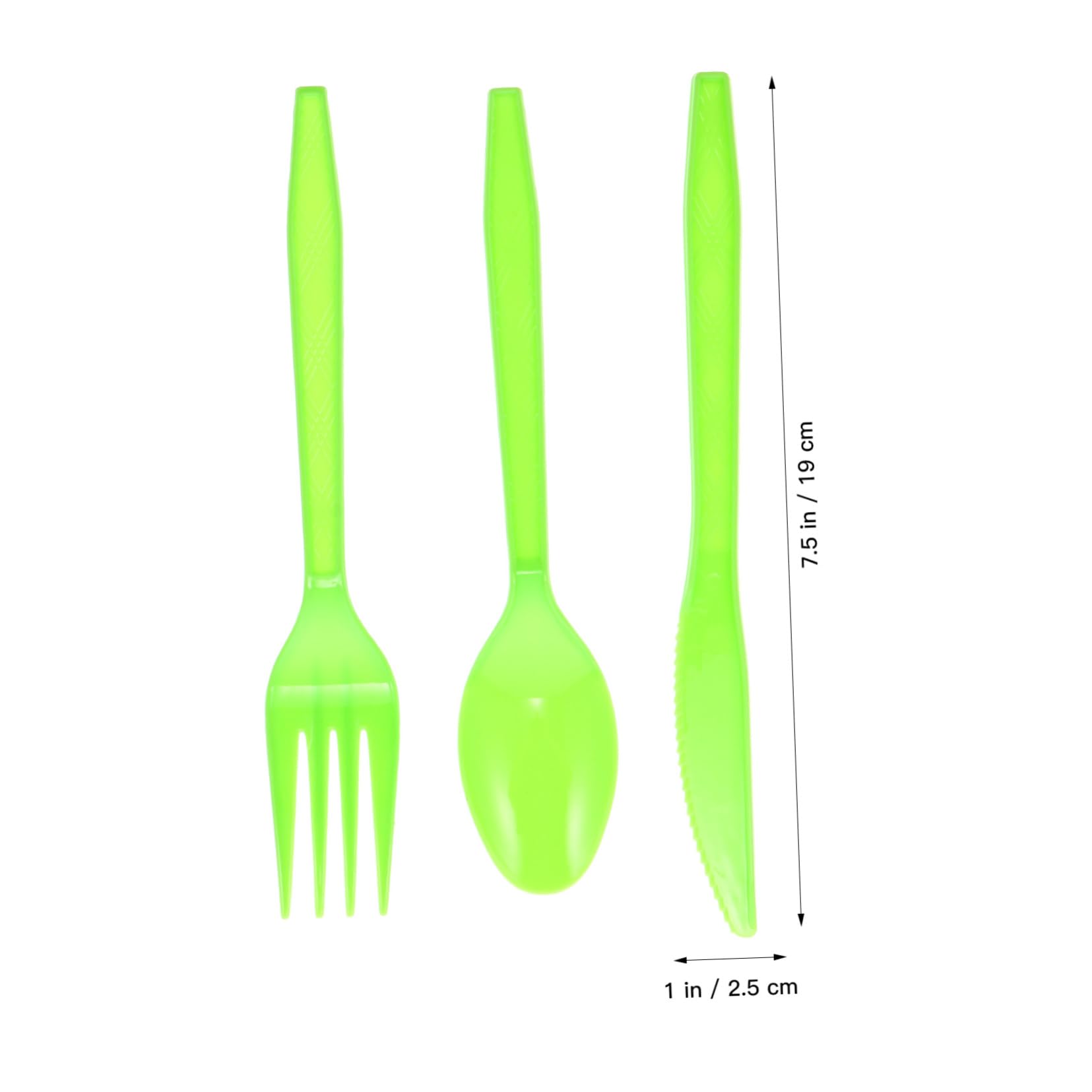 Beavorty 48pcs Plastic Cutlery Dinner Fork Knife Spoon Set Dinner Supplies for Parties Banquets Wedding Camping Travel