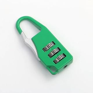 ERWOQ Candado con combinación de código de contraseña Mini Colorido Maletas, candado con Llave para Equipaje de Viaje