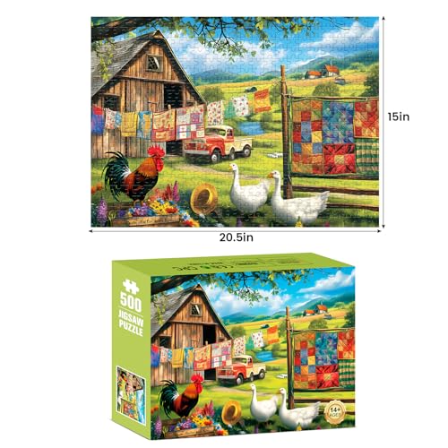 image for WSCXSC 500 Pieces Puzzles for Adult Jigsaw Puzzle 500 Piece Puzzle Eld