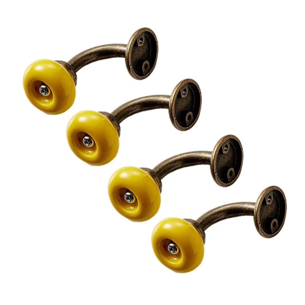 Patère pour salon et chambre : lot de 4 crochets muraux de 55 x 35 mm
