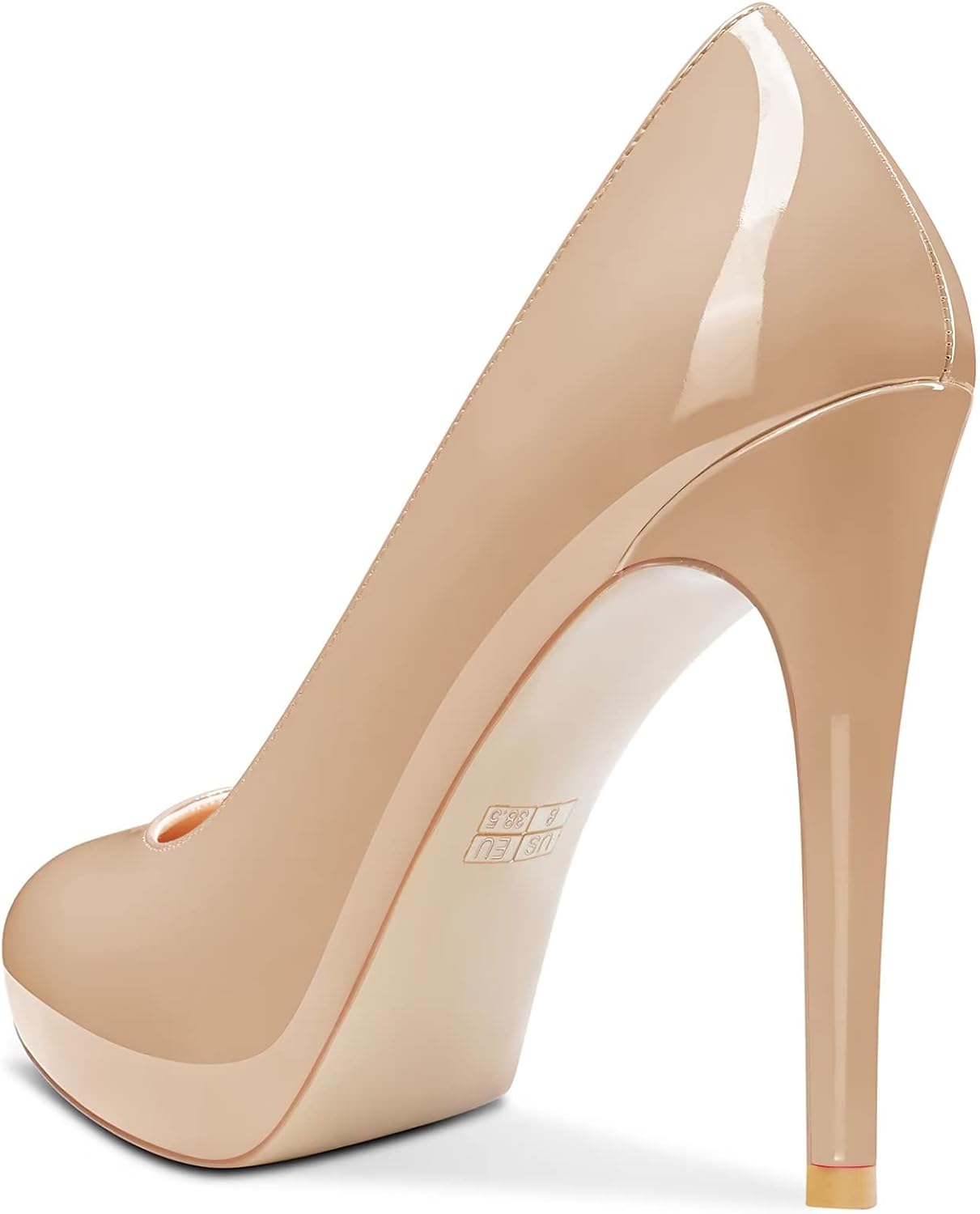 Castamere Women Stiletto High Heel Pumps Platform Close Toe Slip-on Wedding Office Sexy Dress 4.7 Inches Heels - Image 3