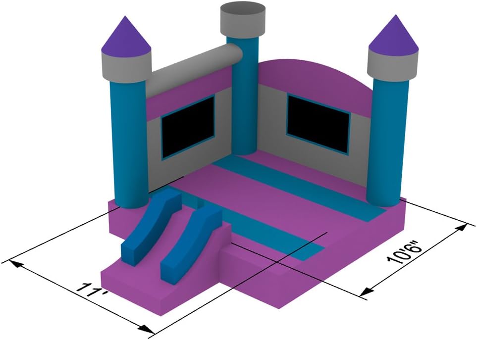 Commercial Grade Bounce House 100% PVC Princess Castle Jumper Inflatable Only - Girls