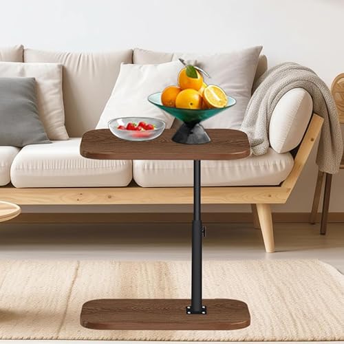 FLRYBRG C-förmiger Beistelltisch – Verstärkte 1,5 cm Tischplatte, Höhenverstellbarer TV-Tisch, Sofatisch mit Schwenkfunktion FLRYBRG C-förmiger Beistelltisch – Verstärkte 1,5 cm Tischplatte, Höhenverstellbarer TV-Tisch, Sofatisch mit Schwenkfunktion