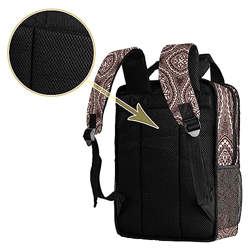 Sac à dos pour garçons imprimé psychédélique marron multicolore - 4