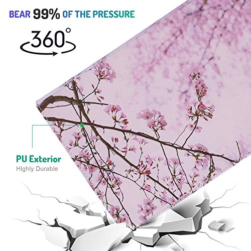 Dteck Universal Case For 9.5-10.5 Inch Tablet - Slim Light Pretty Folio Pocket Stand Case Cover For Apple Ipad/Samsung/Kindle/Huawei/Lenovo/Android/Dragon Touch 9.7 9.6 10.1 10.5 Inch-Pink Floral #TOP2