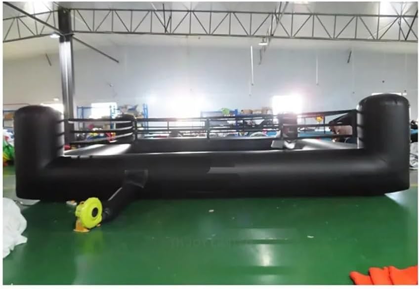 Inflatable Game Interactive Inflatable Wrestling Boxing Ring Game Joust Games, 4x4m, Black
