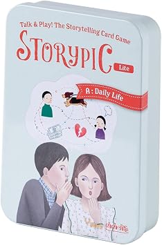 [Storypic] Storypic Lite, Storytelling Cards, Tool for Creating Enjoyable Stories, Versatility for Use, Story Literacy Cards, for All Ages, 3.46 x 4.96 inch (A : Daily Life)