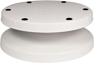 PME IT461 IT461-Plato Giratorio para glaseado (8 x 23 cm), Color Blanco, White, 9 Inches