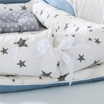 Amazon | Luddy ベビーベッド 新生児 枕付き ベッドインベッド