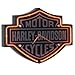 Harley-Davidson Etched Bar & Shield Shaped Neon Clock
