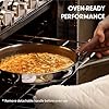 CAROTE 22pcs Hybrid Nonstick Pots and Pans Set, Stainless Steel Cookware Set with Honeycomb Titanium Interior, Induction Safe, Oven Safe, Brown (PFOS, PFOA Free) #5