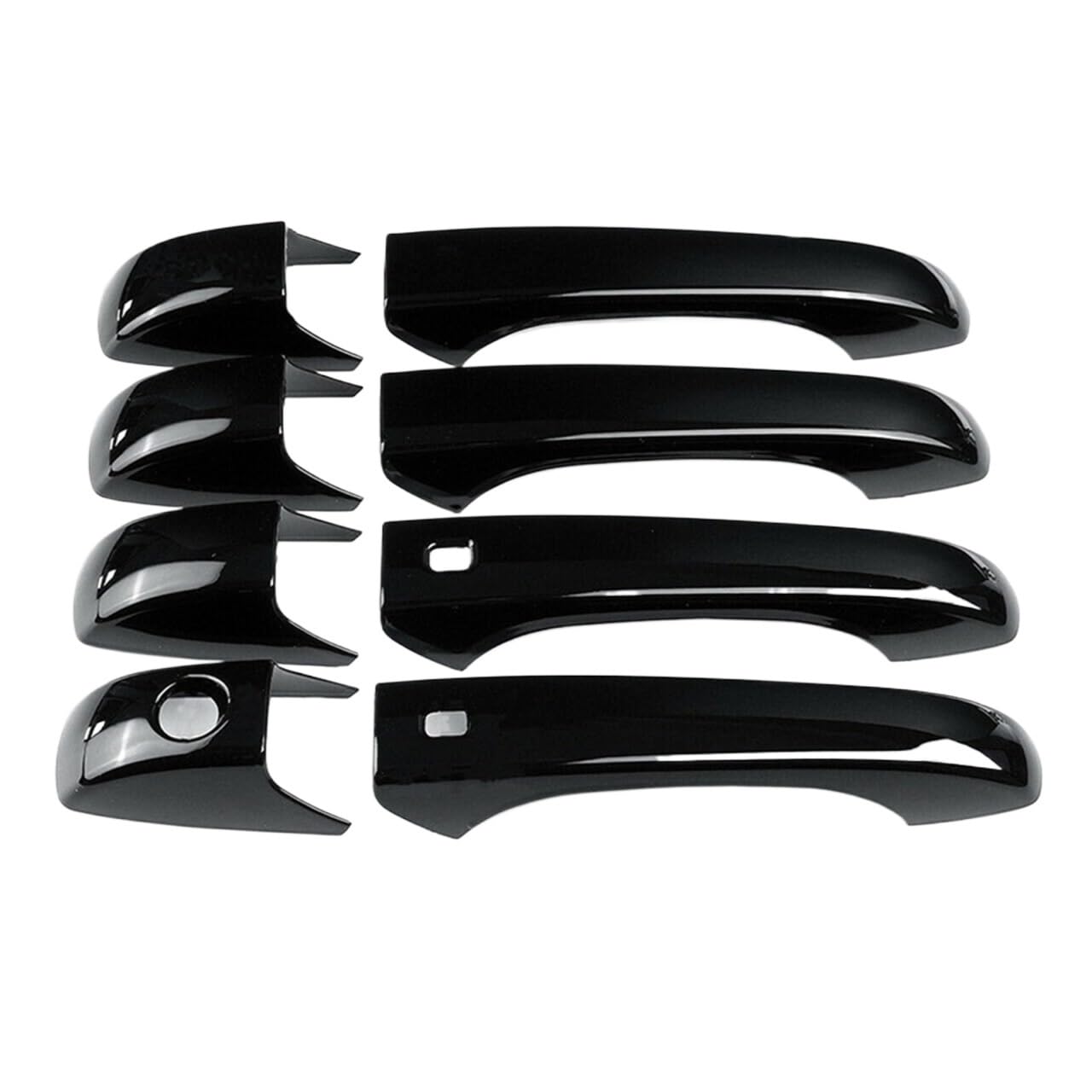 HETEVSCCK for Jeep for Grand Cherokee 2011-2019 L48A 8Pcs/Set Gloss Black Exterior Door Handles