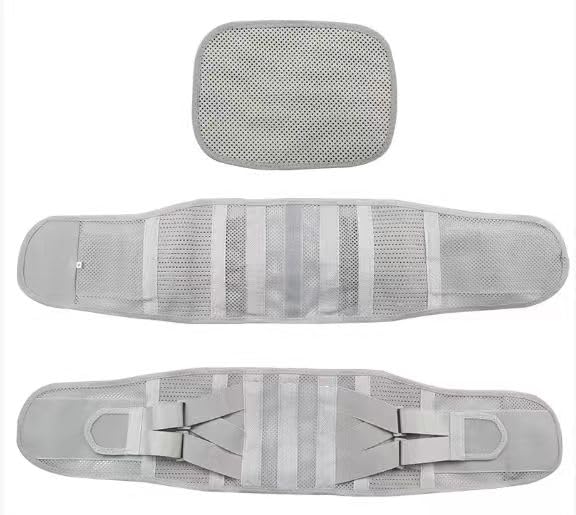Lumbar Support Belt, Breathable Mesh Back Brace with Removable Pad, Adjustable Waist Support
