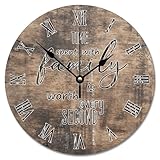 【Choix de cadeau attentionné】Vous cherchez un cadeau élégant et fonctionnel ? Cette horloge murale moderne en bois est une excellente option pour les anniversaires, mariages, pendaisons de crémaillère, fête des mères, fête des pères, Noël ou toute autre fête. Un cadeau intemporel pour vos proches.