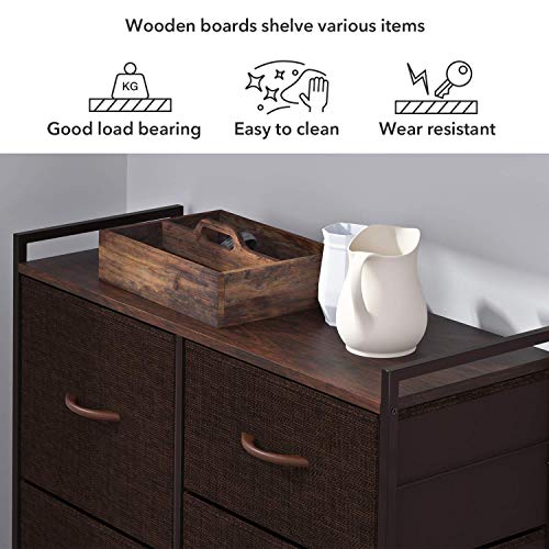 Romoon Dresser Organizer With 5 Drawers, Fabric Dresser Tower For Bedroom, Hallway, Entryway, Closets - Espresso #TOP5