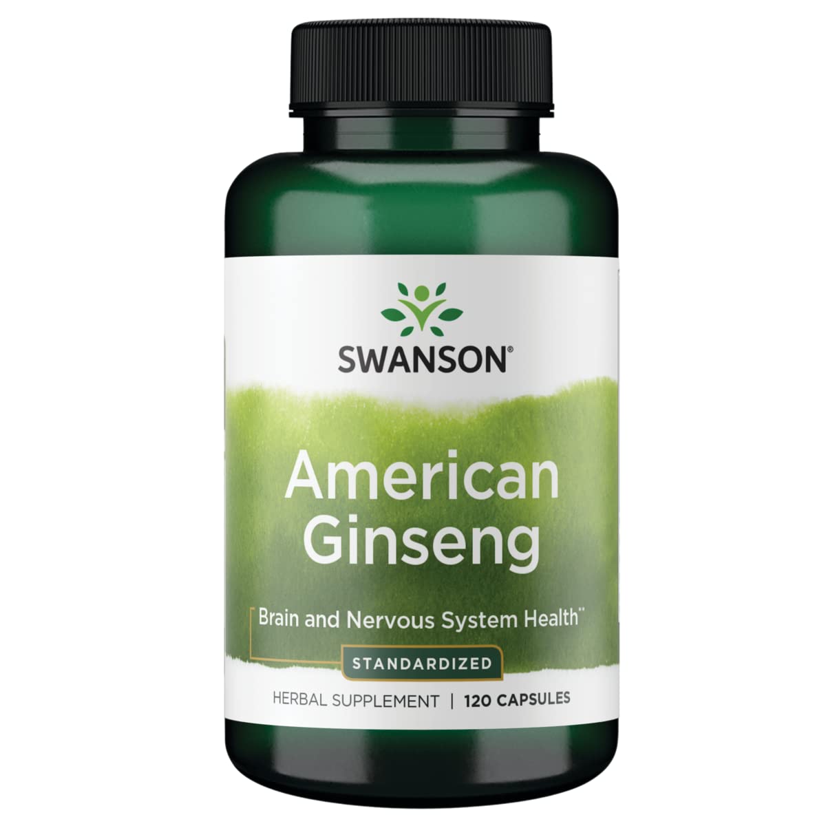 Swanson HERB American Ginseng STD 120 CAPS